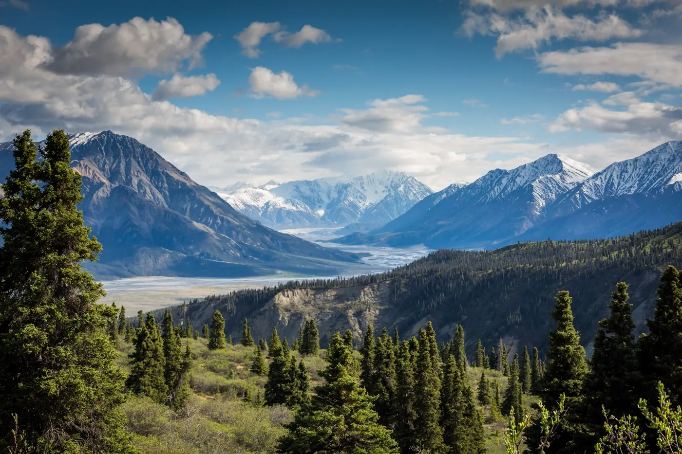 Mountain trail landscape